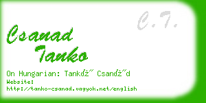 csanad tanko business card
